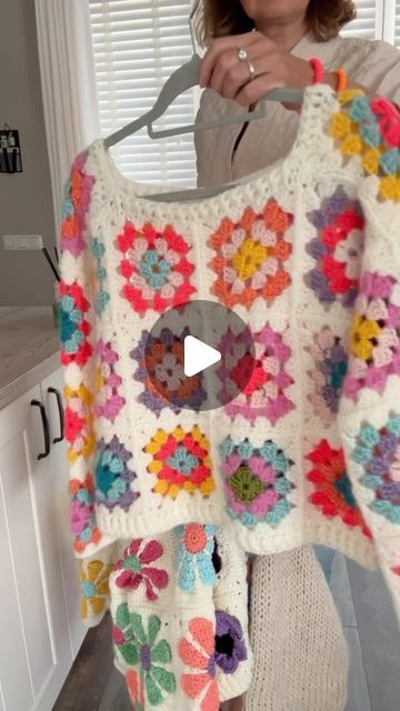 Frisian Knitting 💟 on Instagram: "Crochet mohair vinted granny square 🌸 pattern: see link in bio ⬆️ #crochet #granny #square #grannysquare #crochetersofinsta #stopmotion #crochetgranny #grannybag #grannycardigan #haken #häkeln #viralvideos #bloem #haakpatroon #vest #haakpatroon  #grannyvest  #vest #flower #bloem #crochetpattern #crochetgirlie #patchworkjacket #crochetjacket #jacket #grannyjacket #mohairyarn #moderncrochetwear #loungeclothing" Crochet Mohair, Granny Square Pattern, Crochet Granny Square, Mohair Yarn, Patchwork Jacket, Granny Squares Pattern, Crochet Jacket, Modern Crochet, Crochet Granny