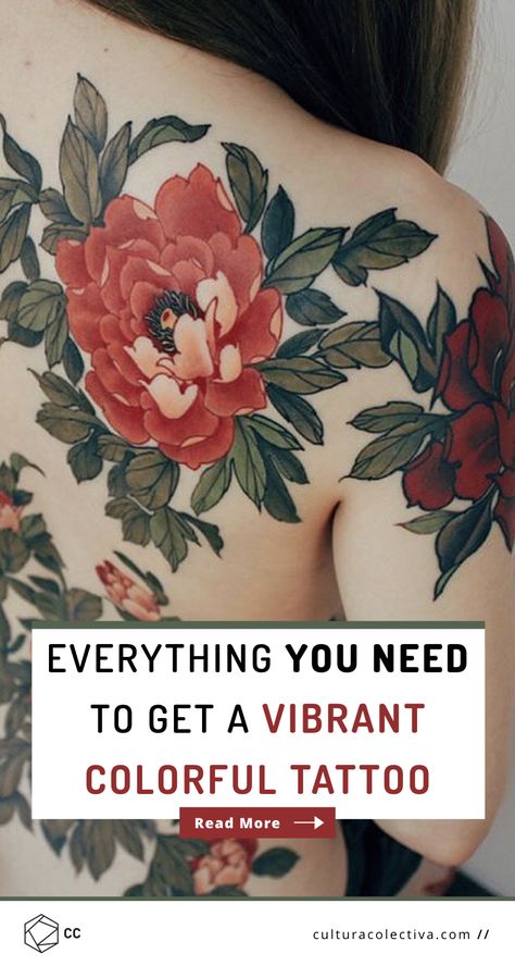 4 Things You Have To Know To Get A Vibrant Colorful Tattoo According To The Experts.  How to get the perfect colorful tattoo and prevent its vibrancy from fading away!   #colorfultattoos #watercolortattoos #inklovers Faded Tattoo, Colorful Tattoo, Arte Aesthetic, Roses Art, Art Animals, Animals Art, Art Idea, Arte Animal, Rose Art