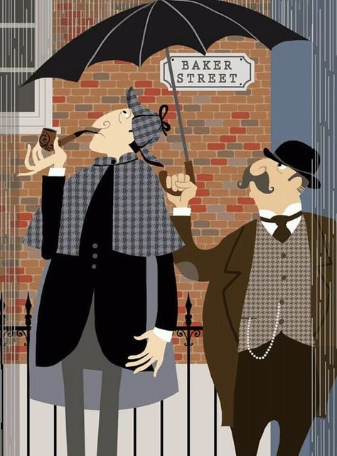 Sherlock Art, 2012 Calendar, Hercule Poirot, Sherlock John, Illustration Agency, Johnlock, Baker Street, Sherlock Bbc, Sherlock Holmes