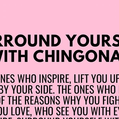 𝐒𝐢𝐦𝐩𝐥𝐞𝐦𝐞𝐧𝐭𝐞 𝐂𝐡𝐢𝐧𝐠𝐨𝐧𝐚 on Instagram: "Let’s honor the Chingonas in our lives. Let’s tag them, the ones we surround ourselves with—our mothers, sisters, amigas, mentors—every single chingona. 💞  #SimplementeChingona #chingona #TheChingonaMindset #Chingona #powerfullatina #latinaowned #LatinaPower #mujeresfuertes #womanowned #womenempowerment #latina #chingonahastalamuerte #chingonasvibes #mujeresempoderadas" Chingona Quotes, Latina Power, S Tag, Our Life, Women Empowerment, The One, Let It Be, Tags, Quotes