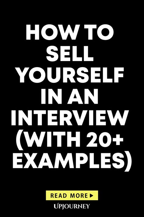 Learn how to successfully sell yourself in an interview with over 20 real-life examples. This comprehensive guide covers various techniques and strategies to help you ace your next job interview. Whether you're a seasoned professional or new to the workforce, these tips will boost your confidence and leave a lasting impression on any potential employer. Don't miss out on this valuable resource that will set you up for success in landing your dream job! How To Sell Yourself For A Job, How To Ace An Interview, Best Interview Answers, Work Etiquette, Psychology Terms, Interview Answers, Happiness Journal, Job Interview Questions, Job Interview Tips