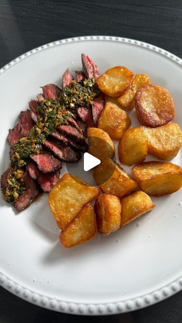 Crisp Potatoes, Steak And Potatoes, Spice Cabinet, Crispy Potatoes, Skirt Steak, Beautiful Skirt, The Sauce, Original Recipe, Potato Recipes