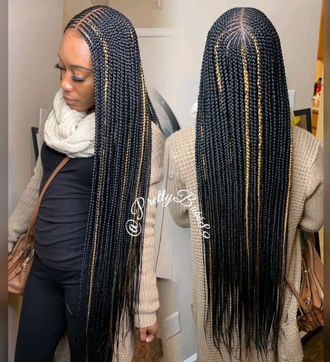 3 Layer Feed In Braids Middle Part, Middle Part Tribals, Layers Braids, Layer Braids, Long Cornrows, Feedin Braids, Scalp Braids, Lemonade Braids Hairstyles, Braiding Styles