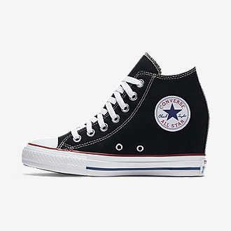 Wedge Converse, Converse Wedge Sneakers, Converse Wedges, Converse Heels, Tenis Converse, Black Converse, Star Shoes, Shoes Heels Wedges, Prom Shoes