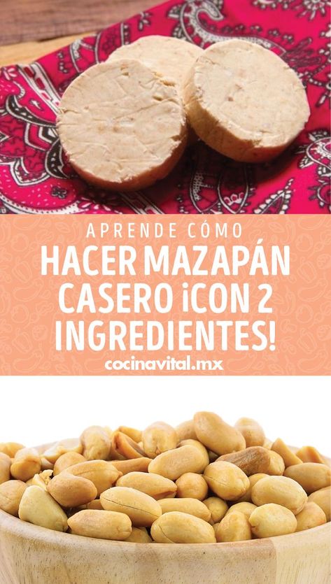 Aprende a preparar mazapán casero de cacahuate con esta rica y fácil receta. Con estos dos ingredientes sabrás cómo hacer este dulce típico mexicano. Dessert Cups Recipes, Mexican Candy, Dessert Cups, Sweets Treats, Outdoor Cooking, Vegan Desserts, Sweet Potato, Snacks, Baking