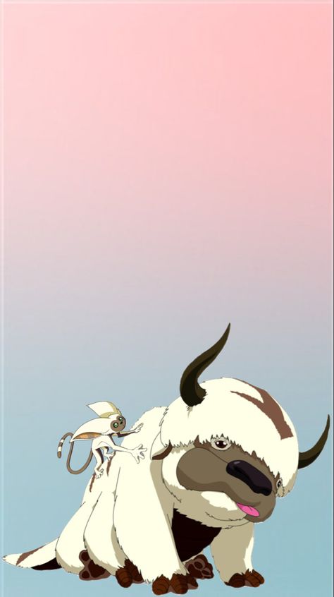 Avatar State Wallpaper, Appa Avatar Wallpaper, Appa Standing, Avatar The Last Airbender Wallpaper, Avatar Appa, Sky Bison, Appa Avatar, Avatar Ang, Wallpaper Iphone Disney Princess