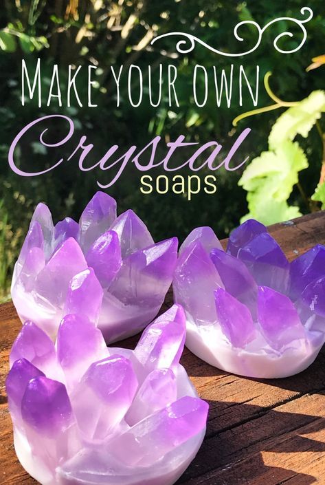 Geode Soap, Body Butter Vs Lotion, Soap Benefits, Soap Display, Make Soap, Melt And Pour Soap, Crystal Soap, Soap Making Recipes, Melt And Pour