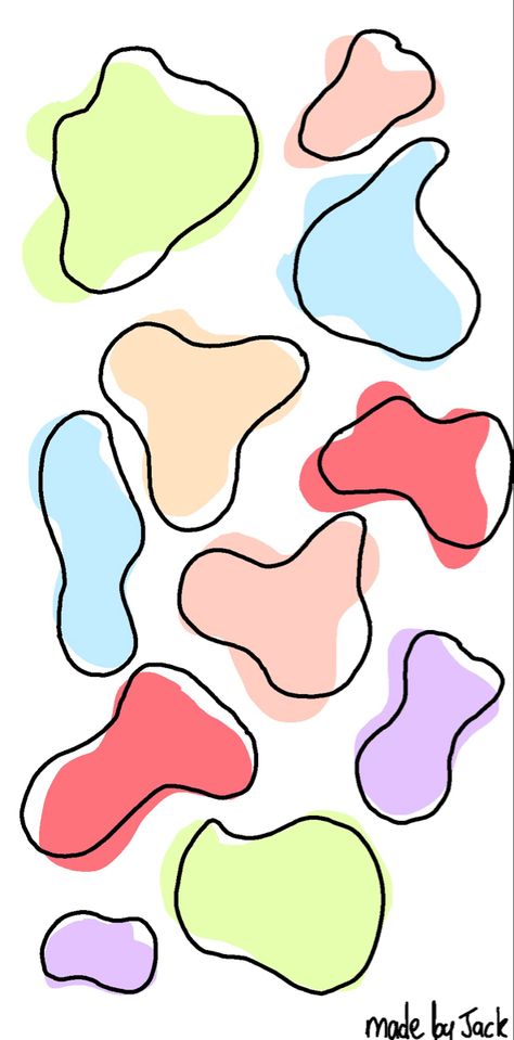 Multi Colored Aesthetic Wallpaper, Blob Background, Aesthetic Blobs Background, Blob Wallpaper, Blue Blob Wallpaper, Blob Aesthetic, Watercolor Blob Doodles, Multicolour Background, Simple Background Design