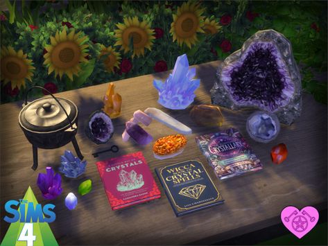 'Talia's Witchy Sims 4 CC — 🧙‍♀️   Witchy Books Set 9 - Crystal Magic ... Nature Cc Sims 4, Sims 4 Hobby Cc, Sims 4 Cc Spiritual Clothes, Cas Room Sims 4 Cc, Lotr Sims 4 Cc, Sims 4 Cc Goblincore, Sims 4 Cc Cas Room, Sims 4 Hobbies Cc, Sims 4 Squishmallow Cc