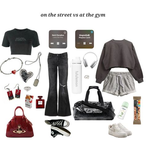 niche meme niche gym outfit outfit outfit insop black outfit grunge grunge aesthetic grunge outfit vivienne westwood ysl black shirt chanel nike aesthetic fit outfit Grunge Athletic Outfits, Grunge Gym Outfits, Athletic Grunge, Black Outfit Grunge, Nike Aesthetic, Aesthetic Fit, Outfit Grunge, Grunge Outfit, Aesthetic Grunge Outfit