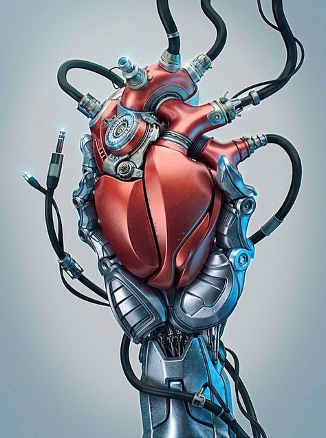 My New Heart Biomechanical Tattoo, Wacom Intuos, Game Character Design, Computer Graphics, Futuristic Technology, 3d Characters, Heart Art, Steampunk Fashion, Art Digital