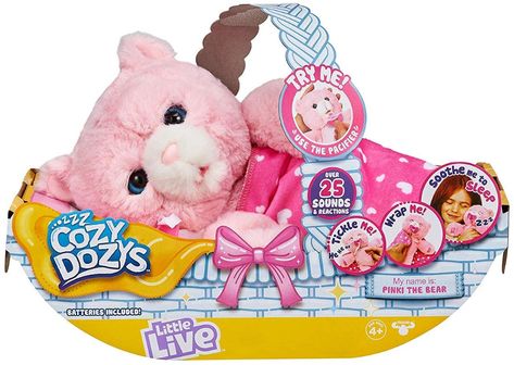 Amazon.com: Little Live Pets Cozy Dozy Cubbles The Bear, Multicolor: Toys & Games Camping Party Decorations, Muñeca Baby Alive, American Girl Doll Sets, Party Candy Bags, Kitty Toys, Little Live Pets, Baby Magic, Cuddly Teddy Bear, Moose Toys