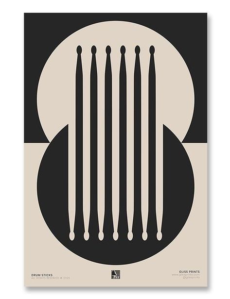 We've incorporated drum sticks in to this minimal, two-tone design. A great gift for any drummer or percussionist! Drum Stick Art, Music Tshirt Design, Drum Illustration, Music Inspired Art, Drum Logo, Rock Poster Design, Drums Logo, Drum Art, Drum Design