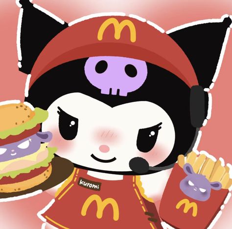 Sanrio Mcdonalds, Mcdonald's Aesthetic, Hello Kitty Mcdonalds, Sanrio Icons, Pfp Ideas, Baku, Cartoon Art Styles, Hatsune Miku, Anime Demon