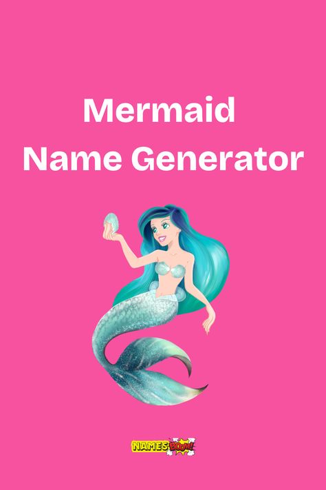 mermaid name generator Mermaid Names Ideas, Mermaid Name Generator, Fairy Name Generator, Mythical Names, Siren Names, Ocean Names, Mystical Names, Fairy Names, Mermaid Names