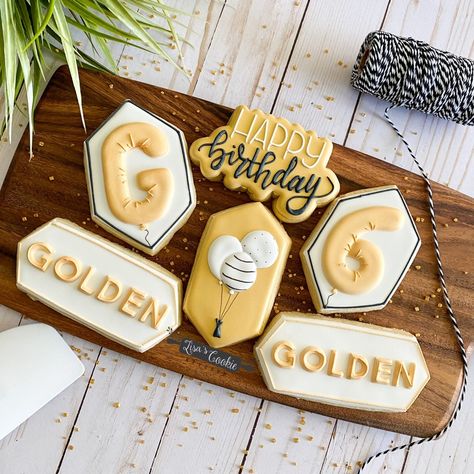 Golden Birthday One Year Old, Golden 2nd Birthday Boy, Golden 3rd Birthday Boy, Golden Birthday Ideas Kids Boy, Golden Birthday Cookies, You’re So Golden Birthday Party, Golden Birthday Cakes For Boys, Golden Birthday Cookies Decorated, Golden Birthday Ideas