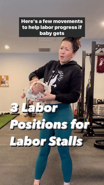 MamasteFit: Gina & Roxanne on Instagram: "3 Labor Positions if you have an epidural OR are unmedicated to resolve a late labor stall! Follow @mamastefit for more labor tips so you know HOW to move to create more space in your pelvis for an easier labor! A late labor stall could be caused by decreased space in the lower half of the pelvis. This could be from postural tendencies, posterior pelvic floor tension, or movement habits from pregnancy. We can resolve these late labor stalls by creat Pelvic Floor Tension, Epidural Birth, Labor Tips, Back Labor, Labor Positions, Pregnancy Workout Videos, Easy Labor, Doula Business, Baby Delivery