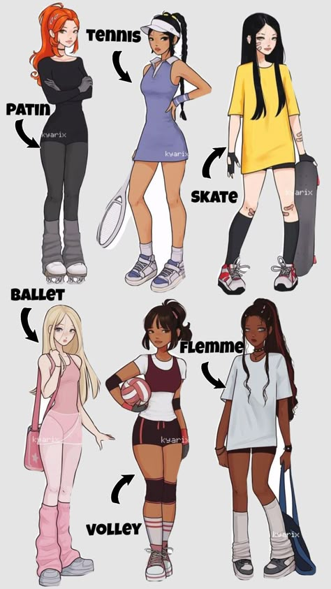 Sport Outfits Drawing, Tennis Dress Outfit Fashion, Sport Dress To Impress Outfit, Dress To Impress Sport, Tennis Drawing, Tennis Outfit Aesthetic, Comic Style Art, Stylish Art, Clothing Design Sketches