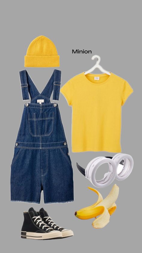 Diy Minion Costume, Homemade Minion Costumes, Minion Halloween, Minion Costumes, Halloween Costumes For Teens Girls, Best Friend Halloween Costumes, Trio Halloween Costumes, Pretty Halloween Costumes