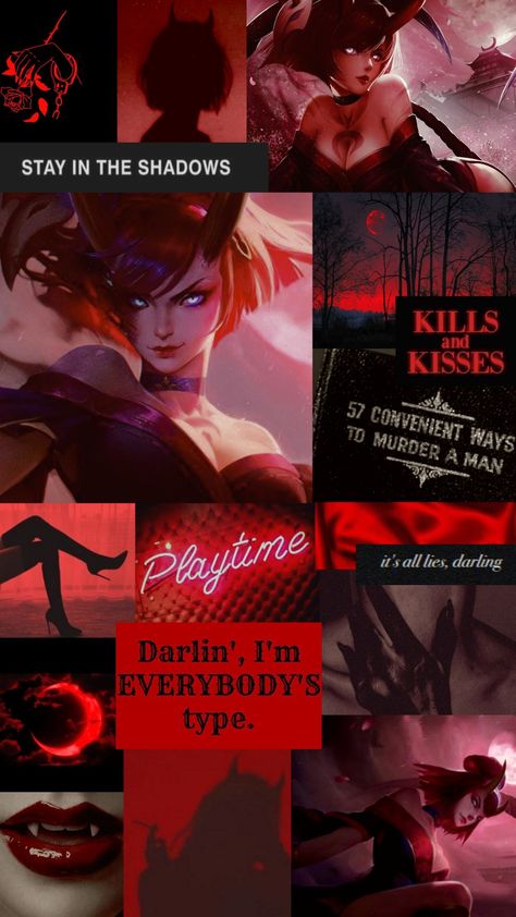 League Of Legends Wallpaper, Evelynn League Of Legends, Legends Wallpaper, Lol Champions, Heart Collage, Lol League Of Legends, Tomb Raider, Red Aesthetic, Coven