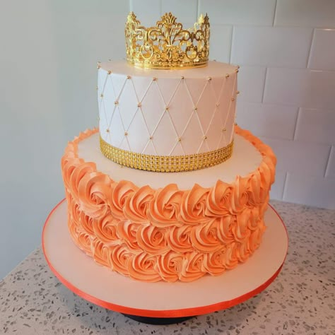 Orange Color Cake Birthday, Orange Theme Cake, Orange Cake Icing, Orange Sweet 16, Orange Quince, Orange Birthday Cake, Grad Cakes, 16 Party Decorations, My 15th Birthday