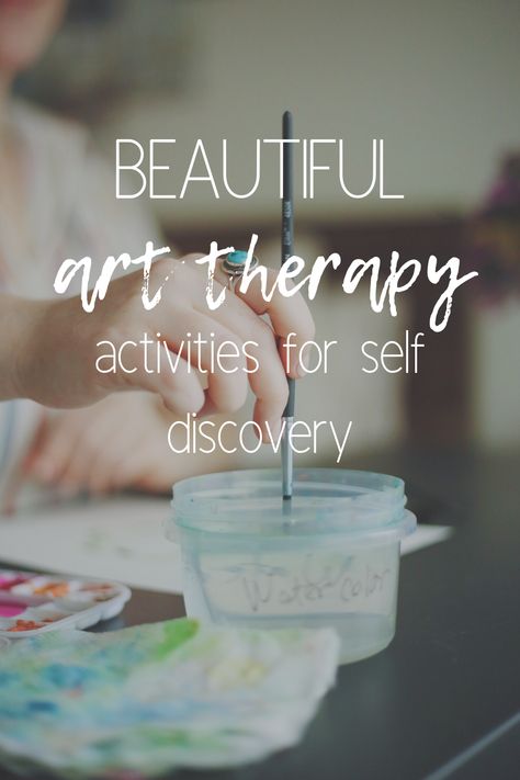 Eco Therapy Activities, Shadow Work Art Therapy, Art Therapy Interventions, Art Therapy Painting Ideas, Theraputic Arts And Crafts For Teens, Group Art Therapy Activities, Self Discovery Art, Art Therapy Activities For Adults, Expressive Art Therapy Activities