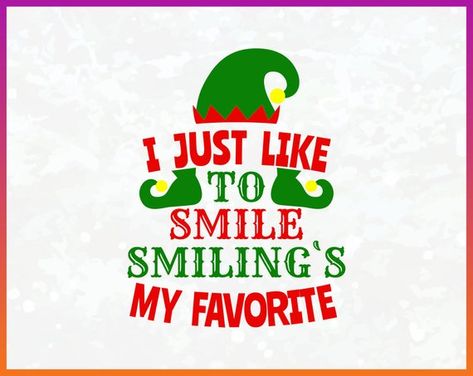 Elf Movie Svg, Elf Movie Quotes, Quotes Shirts, Elf Cookies, Elf Svg, Holiday Mugs, Elf Movie, Christmas Quote, Vacation Svg