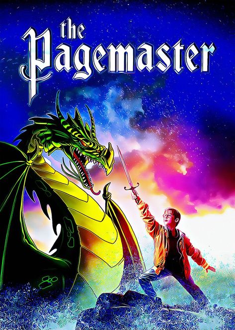 The pagemaster (1994) - Maurice Hunt, Joe Johnston Page Master Movie, Master Movie, The Pagemaster, We Movie, Movie Art, Theme Party, Movie Poster, Party Themes, Movie Posters