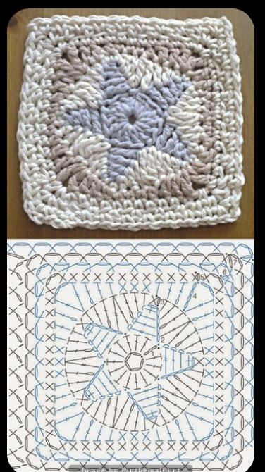 Crochet Star Squares Pattern Free, Crochet Granny Stars Pattern Free, Star Square Crochet Pattern, Star Granny Square Pattern Free, Crochet Star Granny Square Pattern, Star And Moon Granny Squares, Crochet Star Square Pattern, Crochet Star Granny Square Free Pattern, Granny Square Star Pattern