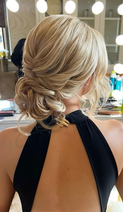 relaxed low bun, Bridesmaids hairstyles medium length, bridesmaid hairstyles, Bridesmaids hairstyles easy, Bridesmaids hairstyles for long hair, bridesmaids hairstyles updo, bridesmaids hairstyles down, bridesmaids hairstyle ideas, upstyle bridesmaids hairstyles Bridesmaid Bun, Bridesmaid Hair Up, Bridesmaids Hairstyles, Bridesmaid Hair Inspo, Bridemaids Hairstyles, Blonde Updo, Bridesmaid Updo, Low Updo, Wedding Hair Up