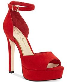 Pink High Heels - Macy's Red Platform Sandals, Fancy Sandals, Brian Atwood Heels, Red Stilettos, Quoi Porter, Dressy Shoes, Red High Heels, Brian Atwood, Stiletto Sandals