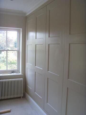 Fitted Wardrobes Bedroom, Alcove Cabinets, Panelled Walls, Built In Wardrobes, Fitted Wardrobe, House Renovation Projects, Bedroom Cupboards, Sliding Wardrobe Doors, Fitted Wardrobes