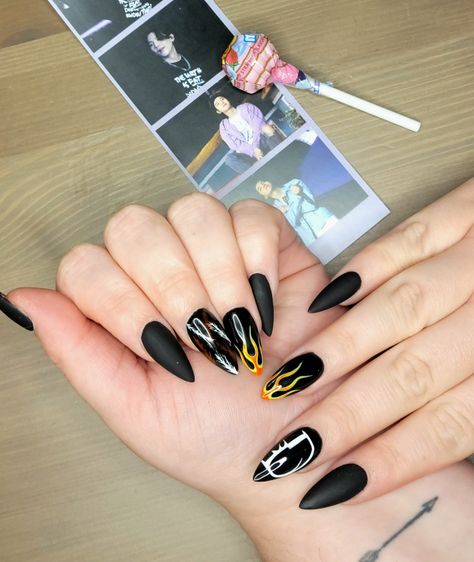 Themed Nails, Agust D, Nail Designs, Nails