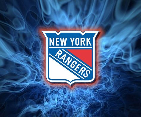 Rangers Wallpaper, New York Rangers Logo, Nhl Wallpaper, Nhl Logos, Hockey Teams, New York Rangers, Chicago Cubs Logo, Ice Hockey, Team Colors