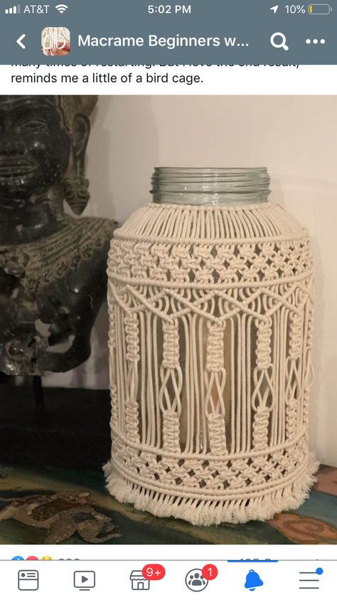 Farmhouse Party Decorations, Bottle Macrame Diy, Macrame Vase Cover, Macrame Jars, Macrame Pot Holder, Macrame Vase, Macrame Bottle, Macrame Candle, Macrame Candle Holder