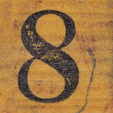 rubber stamp handle number 8 | Leo Reynolds | Flickr Number 8 Font, Number 8 Aesthetic, In Another Lifetime, Specimen Book, Another Lifetime, 8 Number, Vintage Numbers, Font Typography, 8th Sign