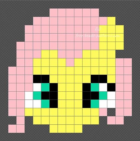 Mlp Pixel Art, Grille Pixel Art, Image Pixel Art, Easy Pixel Art, Pony Bead Patterns, Pixel Drawing, Pixel Crochet, Pixel Art Grid, Hama Beads Patterns