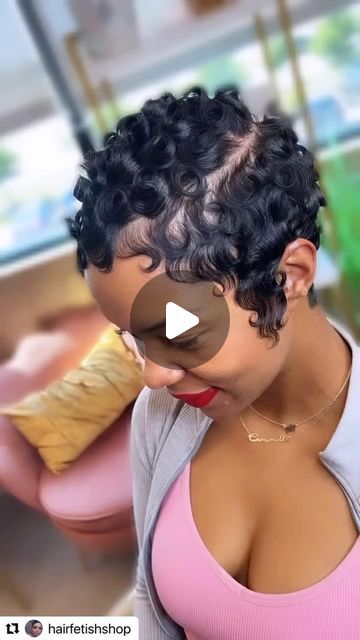 Pixie Care Company on Instagram: "This style by @hairfetishshop is stunning! 😍😍😍 #shorthair #shorthairstyles #shorthairinspo #shorthairgoals #shorthairdontcare #pixie #pixiecut #pixiehaircut #pixiecareco #blackhairstyles #fallhairtrends #fingerwaves" Styled Permed Hair, Fingerwave Curls Black Women, Short Pixie Pincurls, Finger Wave Curls Short Hair, Short Hairstyle On Black Women, Pixie Cut Finger Waves, Blonde Fingerwaves Black Women, Short Pixie Hairstyles For Black Women, Short Hairstyle Women Black Woman Curly