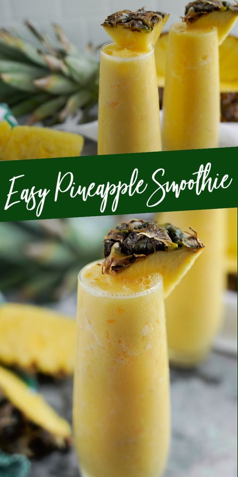 Smoothly Recipes Healthy, Healthy Soomthies, Pineapple Juice Smoothie, Peach Smoothie Recipes Healthy, Pineapple Yogurt Smoothie, Smoothie Recipe With Yogurt, Healthy Smooties, Pineapple Smoothie Healthy, Pineapple Yogurt