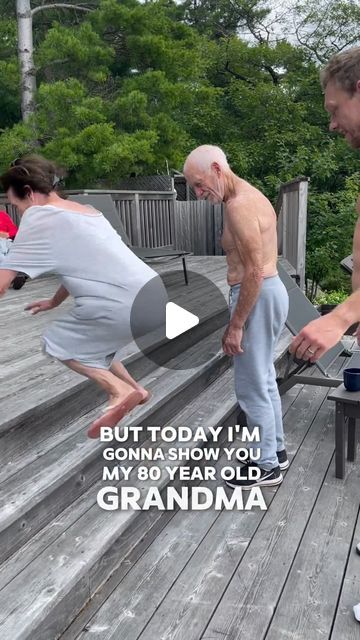 Phil Mackenzie on Instagram: "Life can look VERY DIFFERENT at 80 if you do these simple things…☺️💪 Here’s 4 things my 80 year old Grandma has done ever since I can remember that have helped her live the fullest and most capable life. She is so inspiring and not only has she shown me that at 80 a 20 inch box jump in flip flops is still possible but most importantly she’s shown me how capable we can be as we age if we prioritize our health now💙🙏  P.S. My number one mission is to help inspire people to make the most of this one life we get, just like my Grandma and Grandad and if you prioritize exercising now I can guarantee at 80 life is going to be a whole lot better 💪  Comment “STRONG” and I will give you 30 days entirely FREE of my follow along workouts and programming. I have so many An Exercises For Women, Cool Old People, Walking For Fitness, Motivation To Workout, Old Grandma, How To Look Attractive, Better Me, Yoga For Seniors, Simple Exercise