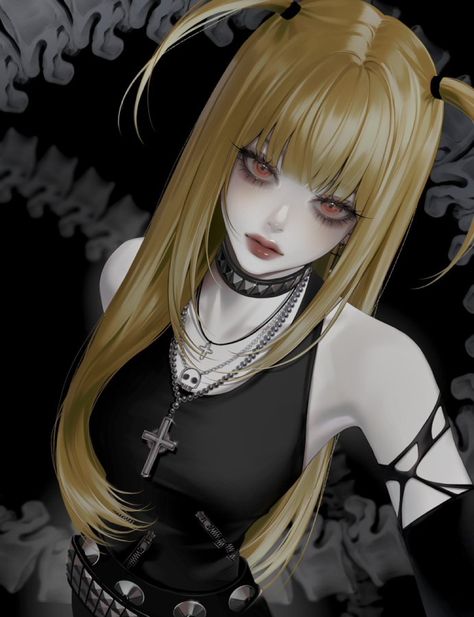 Misa Amane Fanart, Misa Amane Cosplay, Creepy Core, Fictional Character Crush, Misa Amane, Minako Aino, Cool Anime Pictures, Art Icon, Cute Anime Pics