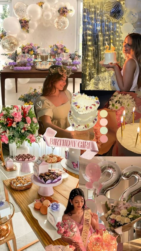 bday Vision board Vision Board 30th Birthday, Birthday Vision Board Ideas, 21 Birthday Vision Board, Birthday Vision Board, Host A Vision Board Party, Hosting A Vision Board Party, Vision Board Party Supplies, Simple Cat Makeup, Dream Party