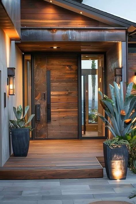 Luxury Entrance, Boulder House, Luxury Houses Entrance, Photography House, California Life, Lodge Design, Modern Entrance Door, Modern Porch, Front Door Styles