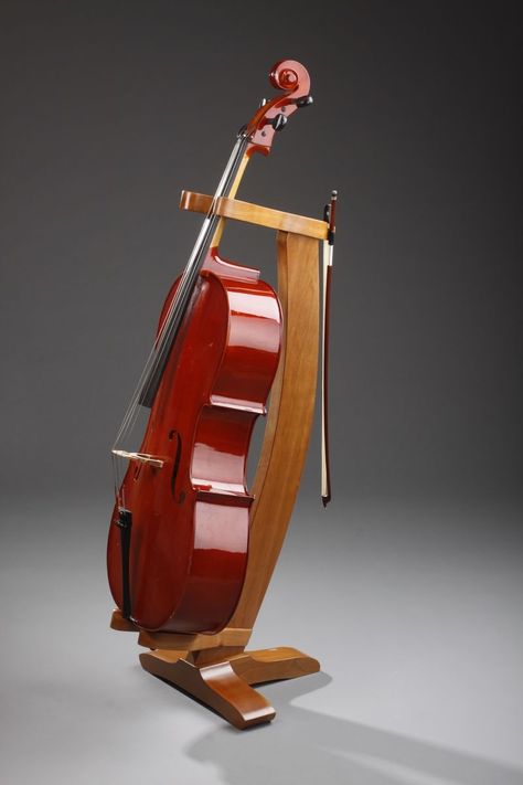 Cello Stand, Violin Stand, Wooden Music Stand, Cello Art, Violin Family, Guitar Storage, Music Stands, Woodwork Ideas, Guitar Stands