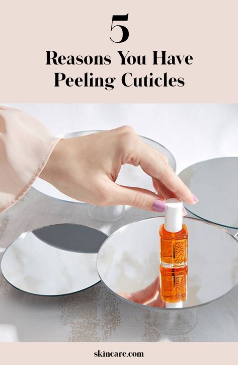 We reached out to celebrity manicurist Elle to find out why your cuticles might be peeling. Find out how to combat peeling or dryness, here. #beauty #summerbeauty #springbeauty #beautytips #beautyhacks #beautyproducts #skin #skincare #skincarecosmetics #skincareproducts #nails #nailcare #nailhacks #nailart #nailpolish #cuticleoil #cuticlepeeling #cuticlecare #nailshowto #nailtutorial #nailcarehacks Peeling Cuticles, Girlfriend Necklaces, Nails After Acrylics, Dry Cuticles, Cuticle Care, Nail Repair, Nail Care Routine, Nails Makeup, Skin Discoloration