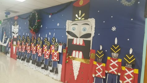 Christmas door The Nut Cracker Nutcracker Door Decorations For School, Nutcracker Classroom Door, Nutcracker Bulletin Board, Nutcracker Door Decorations, Spirit Posters, School Spirit Posters, Door Decorations Classroom Christmas, Class Crafts, Christmas Classroom Door