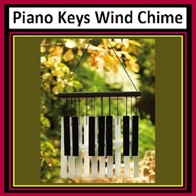 Piano Keys Wind Chime Piano Keys Repurposed, Upcycle Piano, Piano Redo, Diy Black Light, Piano Crafts, Cat Pumpkins, Crafts Dollar Tree, Piano Ideas, Piano Parts