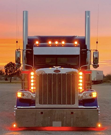 Peter Built Trucks, Truck Pics, Truck Light, Peterbilt 389, Custom Big Rigs, Fox Logo, Show Trucks, Built Truck, Kenworth Trucks