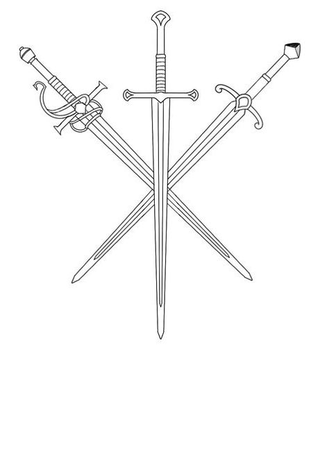 Three Swords Tattoo Design, Three Swords Tattoo, Spade Tattoo, Tattoo Design Book, Tattoo Sketch, Design Book, S Tattoo, Tattoo Sketches, Picture Tattoos