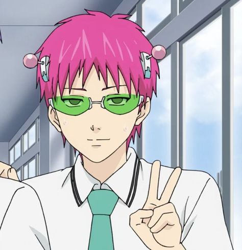 Anime Saiki, Saiki K, Saiki Kusuo, An Anime, Pink Hair, Anime Character, Hair, Anime, Pink